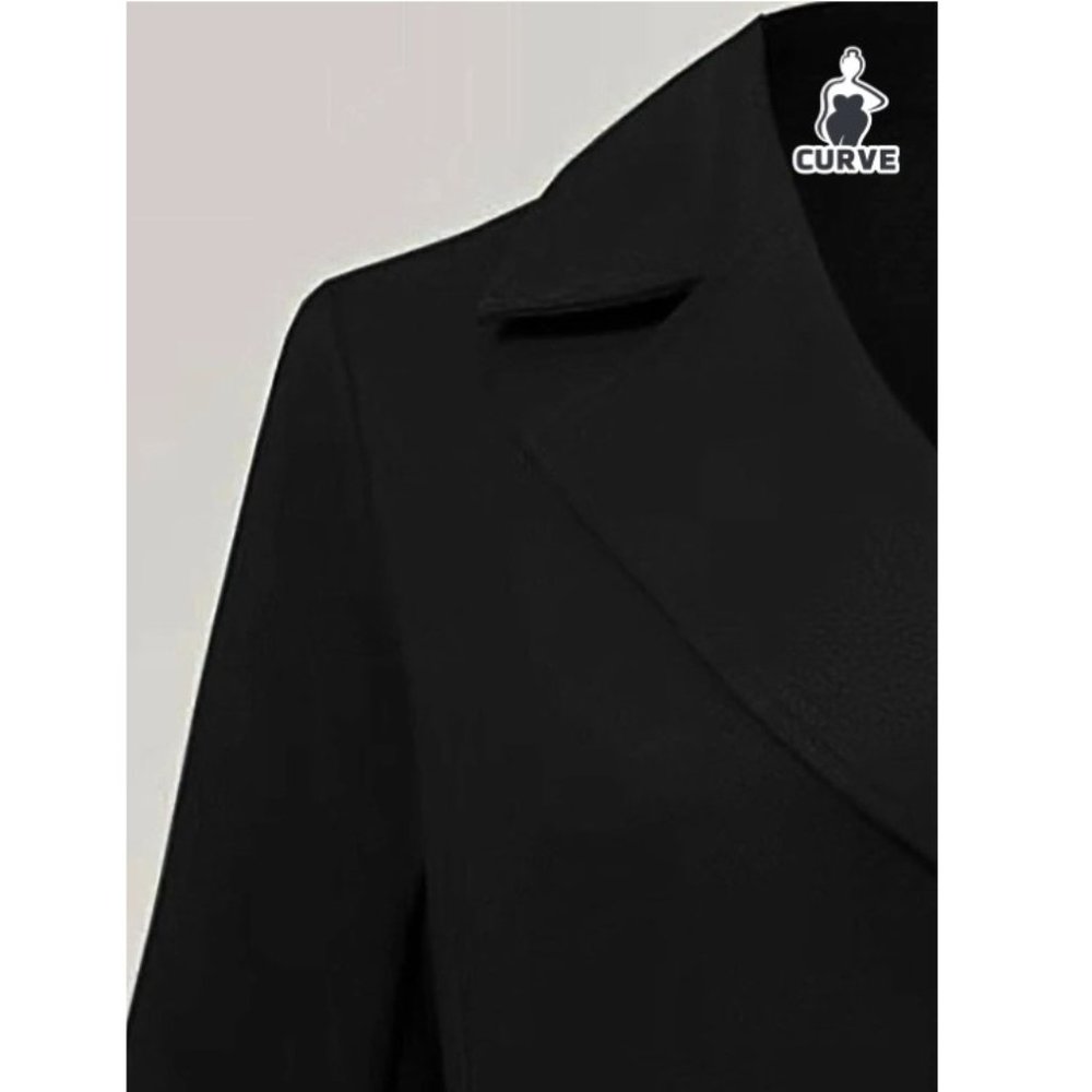 Lapel Neck Double Breasted Overcoat size (12) 0xl. f26 - Picture 4 of 12